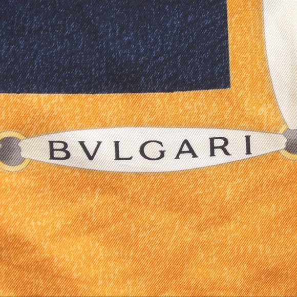 AUTH BVLGARI Silk Scarf - Picture 5 of 7